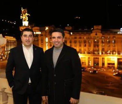 შალვა პაპუაშვილი სომეხ კოლეგას მასპინძლობს