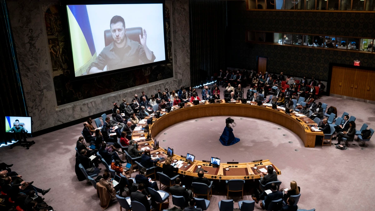 Президент Зеленский на Совбезе ООН: «Нет такого военного преступления, которого россияне не совершили бы в Буче» | Президент Зеленский на Совбезе ООН: «Нет такого военного преступления, которого россияне не совершили бы в Буче» |
