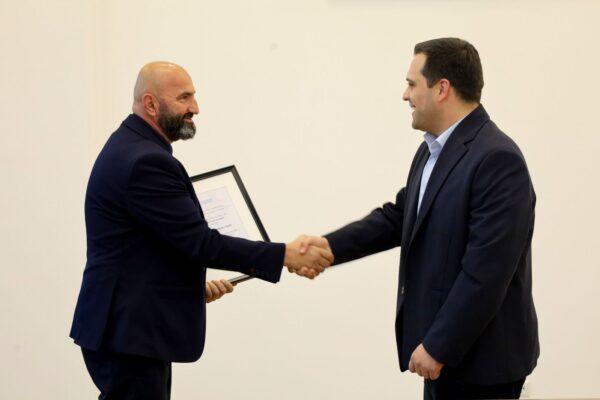 Ախալցխայի մունիցիպալիտետի նորընտիր քաղաքապետ Վարլամ Ծիկլաուրին հանդիպել է Ախալցխայի մարզական միության տնօրեն Զիգմունդ Զիլբերշտեյնի հետ