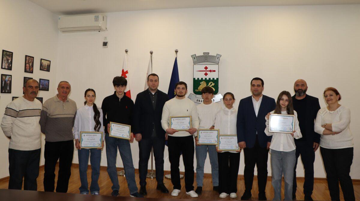 Ախալցխայի հաջողակ մարզիկները պարգևատրվեցին սպորտում ձեռք բերած  հաջողությունների համար