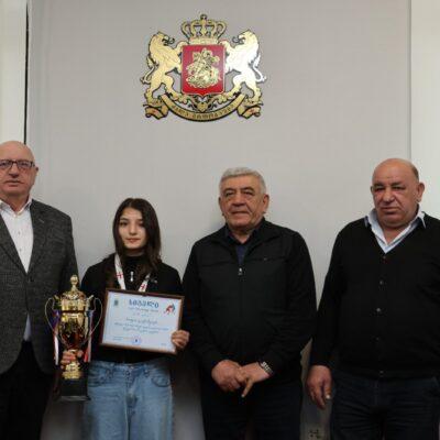 Ադիգենիի մունիցիպալիտետի մարզիկ Սոփիո Գիունաշվիլին դարձավ Վրաստանի սամբոյի չեմպիոն