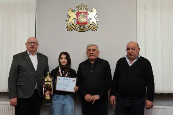 Ադիգենիի մունիցիպալիտետի մարզիկ Սոփիո Գիունաշվիլին դարձավ Վրաստանի սամբոյի չեմպիոն