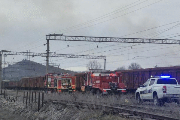 Ախալցխայում բեռնատար վագոն է հրդեհվել