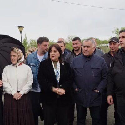 Շալվա Պապուաշվիլին խորհրդարանական պատվիրակության հետ այցելել է Փոկա և Նինոծմինդա