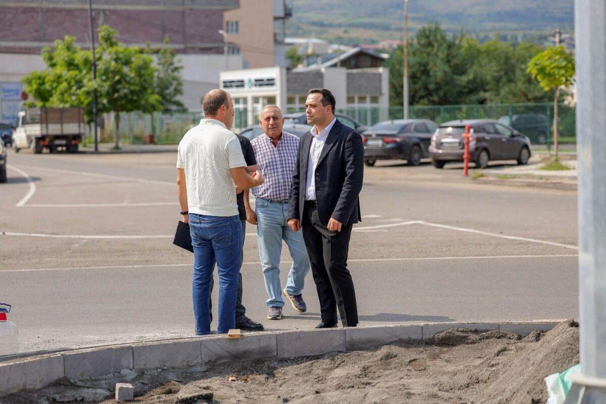 Ախալցխայում շարունակվում են քաղաքի բարեկարգմանն ուղղված ենթակառուցվածքային աշխատանքները
