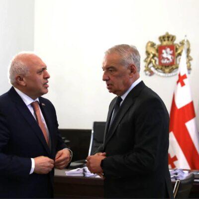 Վրաստանում ՀՀ դեսպան Աշոտ Սմբատյանը հանդիպել է Գիորգի Վոլսկիի հետ