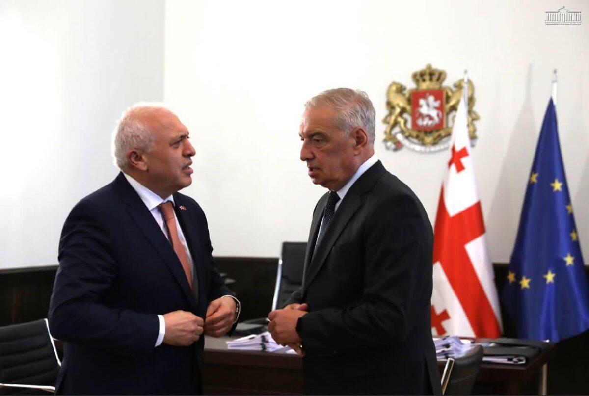 Վրաստանում ՀՀ դեսպան Աշոտ Սմբատյանը հանդիպել է Գիորգի Վոլսկիի հետ