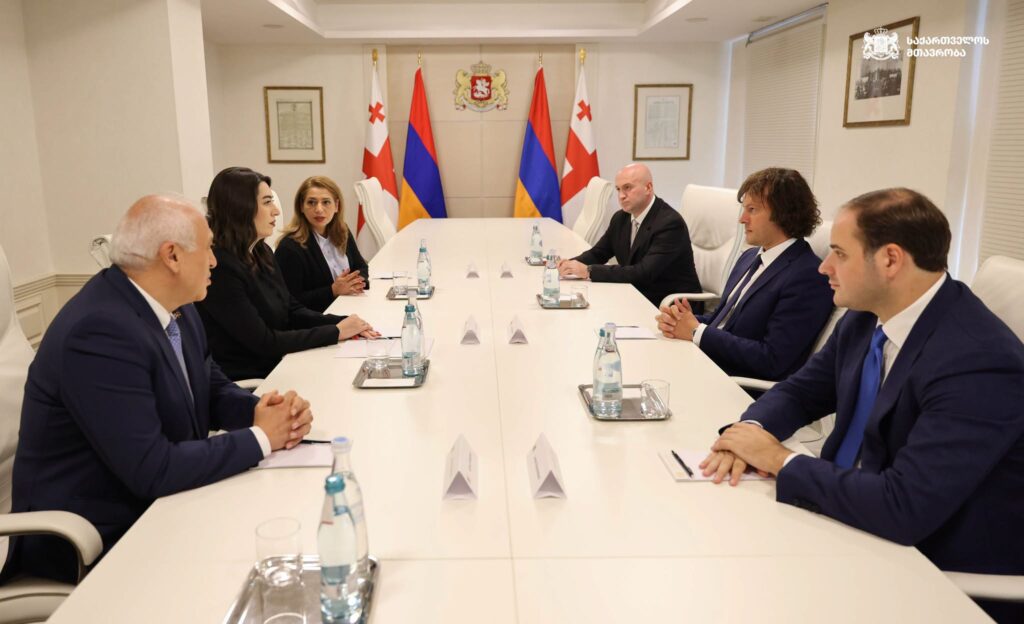 Իրակլի Կոբախիձեն հանդիպել է ՀՀ ներքին գործերի նախարար Արփինե Սարգսյանի հետ