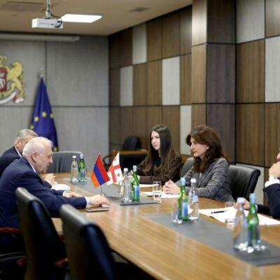 Վրաստանում ՀՀ դեսպան Աշոտ Սմբատյանը հանդիպել է Վրաստանի մշակույթի նախարար Մաիա Բիթաձեին